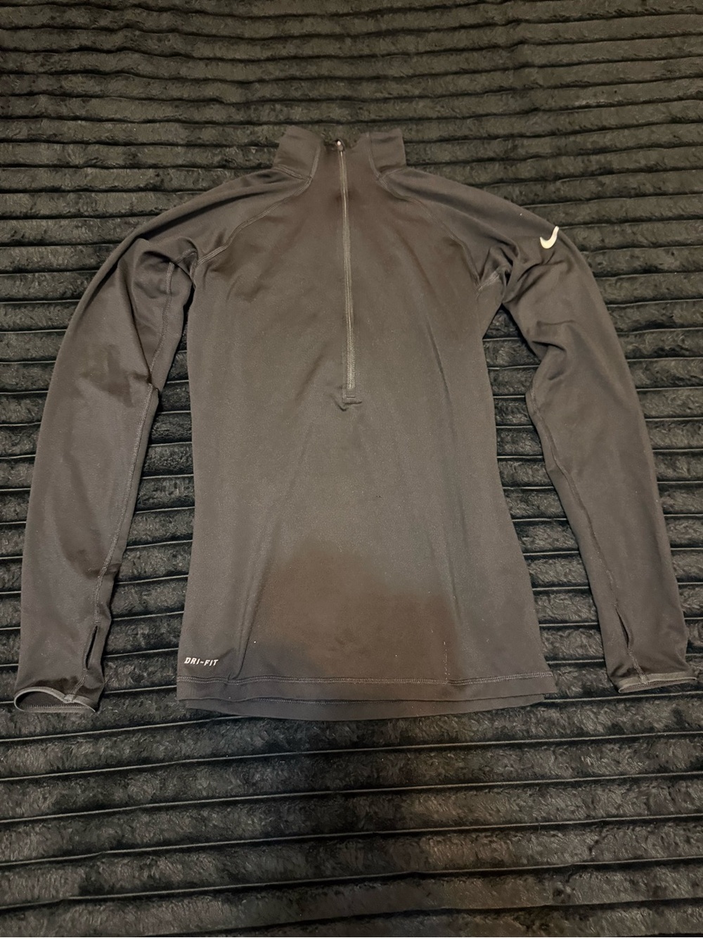 Nike Black Dri-FIT Half-Zip Long Sleeve Jacket